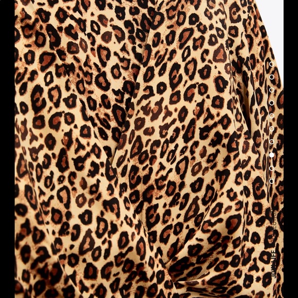 Zara satin effect print drees - Picture 8 of 9